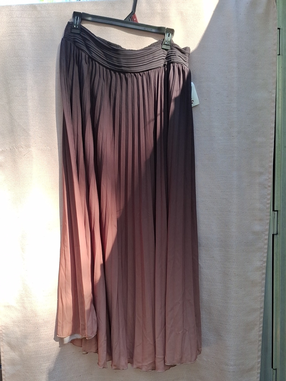 WD.NY Pleated Maxi Skirt - Dusty Mauve